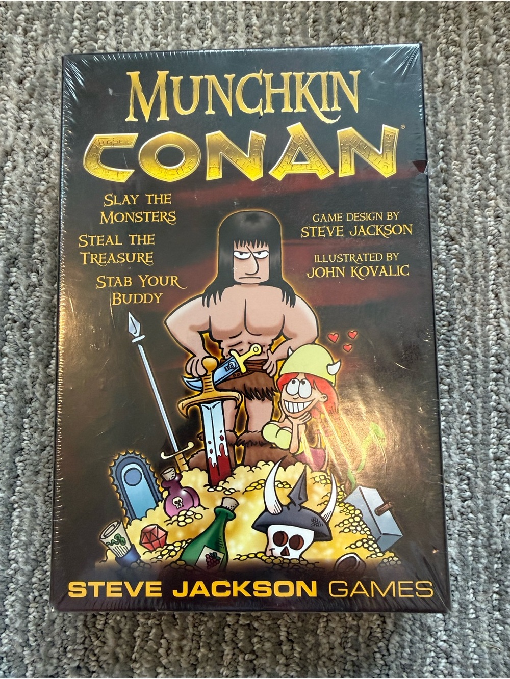 Munchkin Conan Board Game Steve Jackson Games Sealed Complete Fantasy NEW